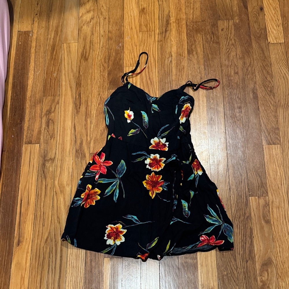 Kimchi Blue Black Floral Jumpsuit
